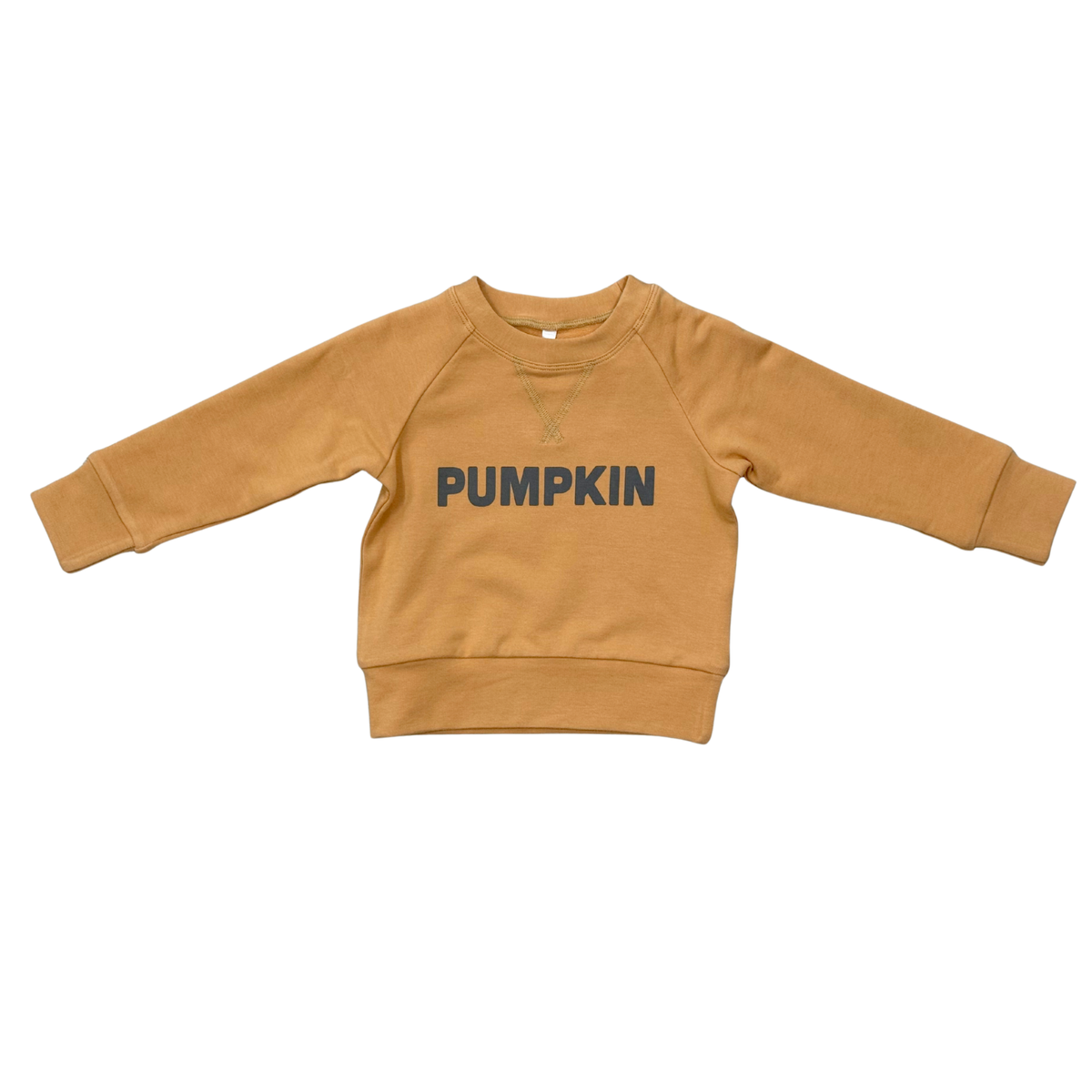 Bamboo Terry Raglan Sweatshirt - Pumpkin