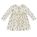 Bamboo Long Sleeve Henley Dress - Meadow Bloom