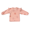 Bamboo Terry Ruffle Sweatshirt - Daisy Doodle