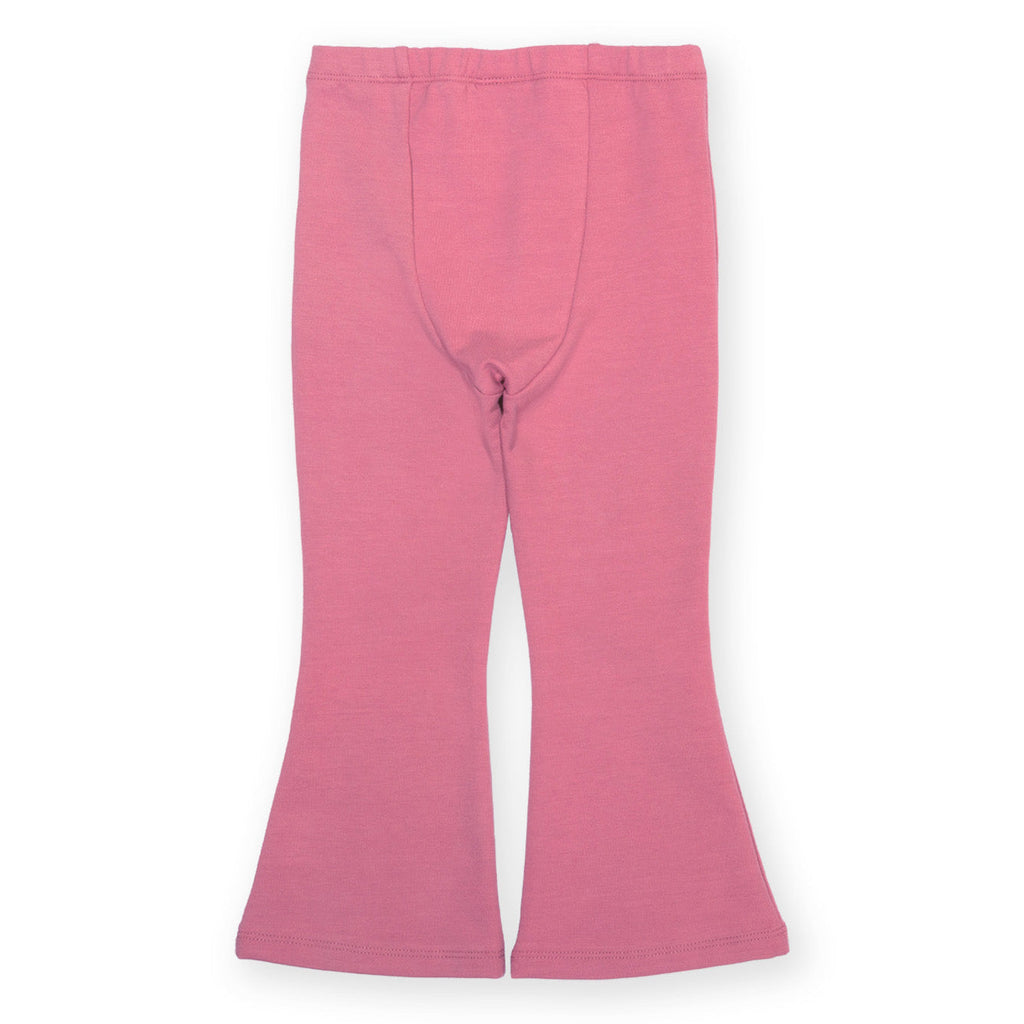 Organic Cotton Jogger Flares - Heather Pink