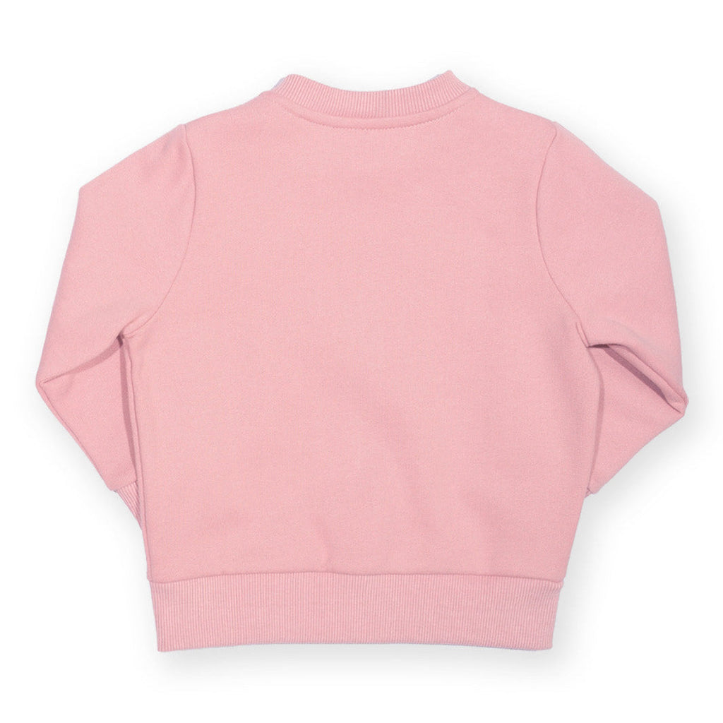 Organic Cotton Zip Sweatshirt - Cloudy Pink