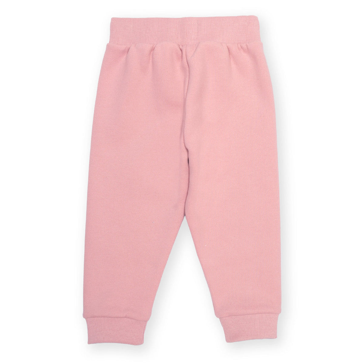 Organic Cotton Star Patch Joggers - Cloudy Pink