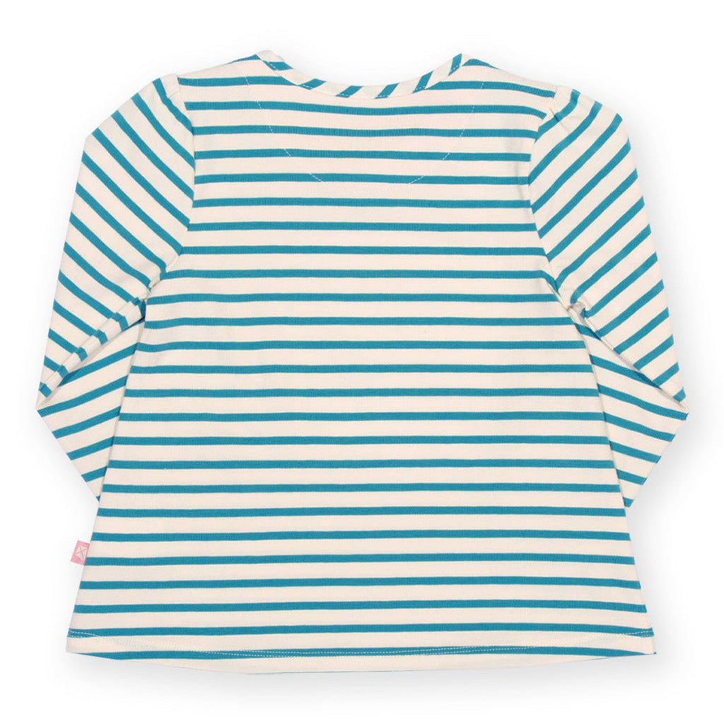 Organic Cotton Long Sleeve Tunic - Cat Appliqué