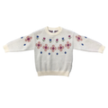 Cotton Knit Sweater - Tulip Intarsia