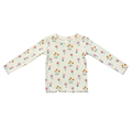 Bamboo Lettuce Hem Tee - Meadow Bloom