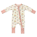 Bamboo Long Sleeve Zip Romper - Meadow Bloom