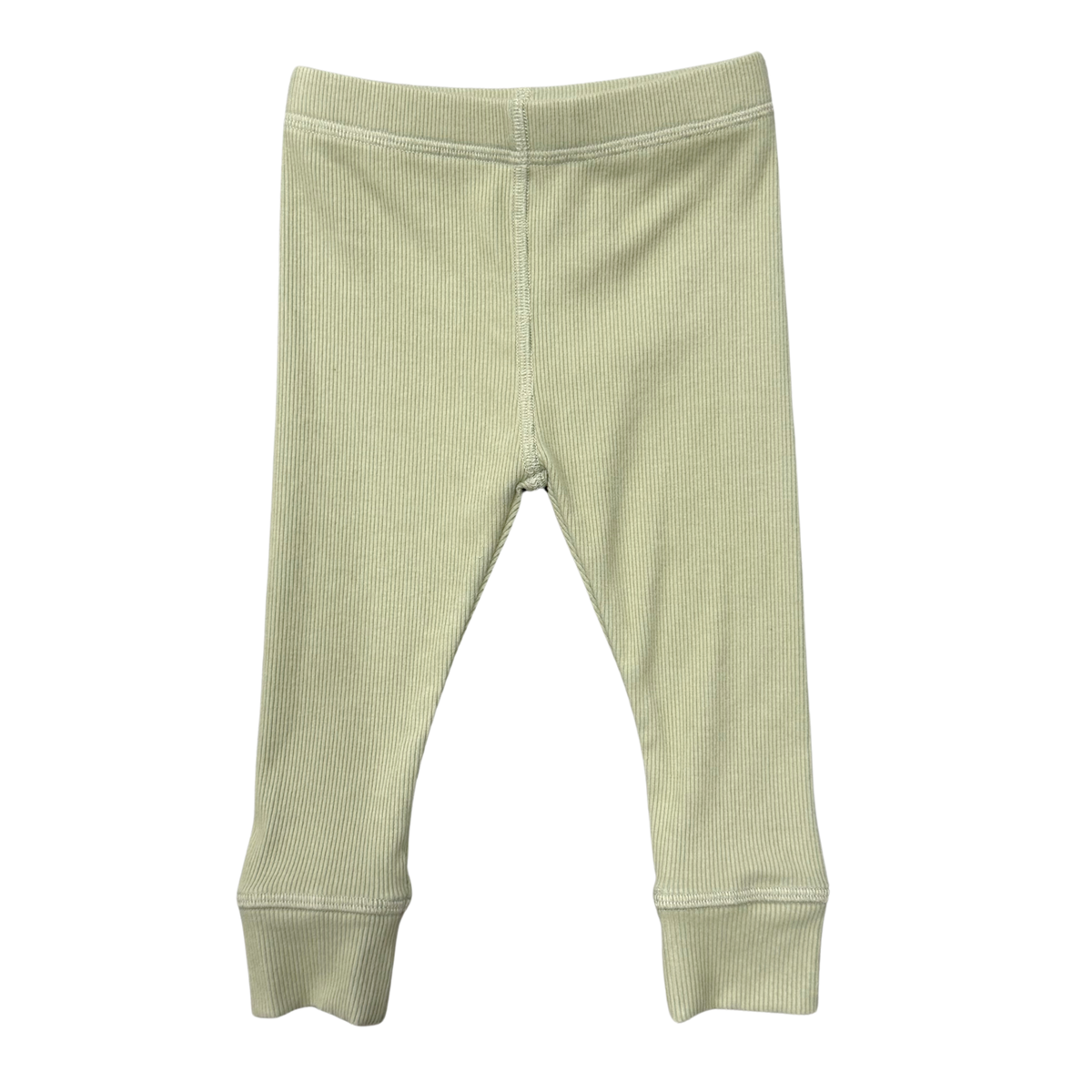 Bamboo/Cotton Ribbed Leggings - Sage